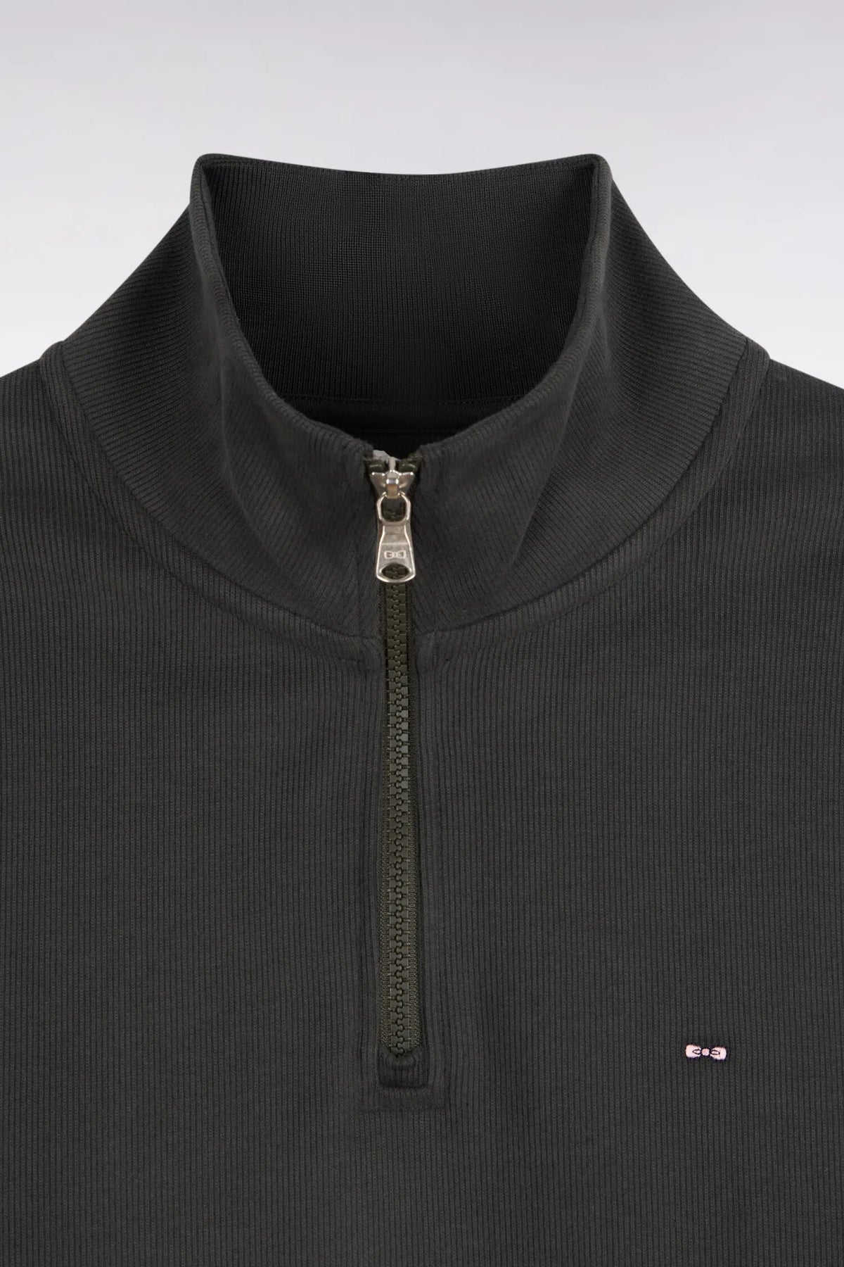 Eden Park 0 Men Straight-Cut Khaki Cotton Fleece Trucker Collar Sweatshirt SKU: H26MAISW0002_KAF1 Image 05