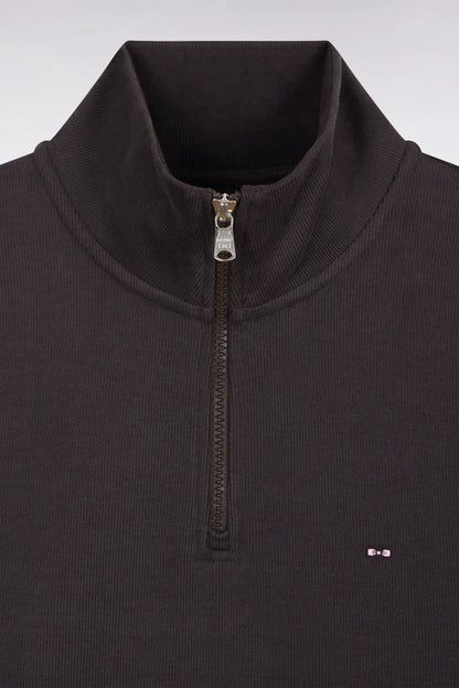 Eden Park 0 Men Straight-Cut Cotton Fleece Trucker Collar Sweatshirt SKU: H26MAISW0002_MAF1 Image 02