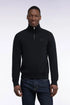 Eden Park 0 Men Straight-Cut Black Cotton Fleece Trucker Collar Sweatshirt SKU: H26MAISW0002_NO Image 01