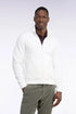 Eden Park 0 Men Straight-Cut Ecru Cotton Fleece Zip-Up Sweatshirt SKU: H26MAISW0003_BEC15 Image 01