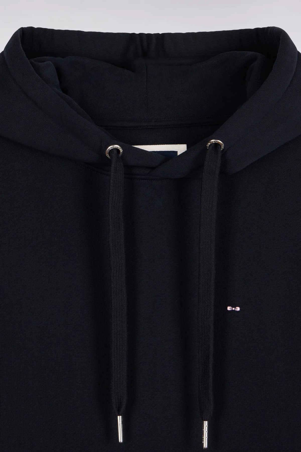 Eden Park  Men Straight-Cut Navy Cotton Fleece Hoodie SKU: H26MAISW0005_BLF Image 05