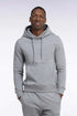 Eden Park  Men Grey Cotton Fleece Hooded Sweatshirt with a Straight Cut SKU: H26MAISW0005_GRM19 Image 01