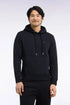 Eden Park  Men Straight-Cut Black Cotton Fleece Hoodie SKU: H26MAISW0005_NO Image 01