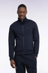 Eden Park 0 Men Zip-Up Sweatshirt with Trucker Collar in Navy Cotton with a Straight Cut SKU: H26MAISW0006_BLF Image 01