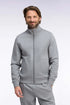 Eden Park 0 Men Zip-Up Sweatshirt with Trucker Collar in Grey Cotton with a Straight Cut SKU: H26MAISW0006_GRM19 Image 01