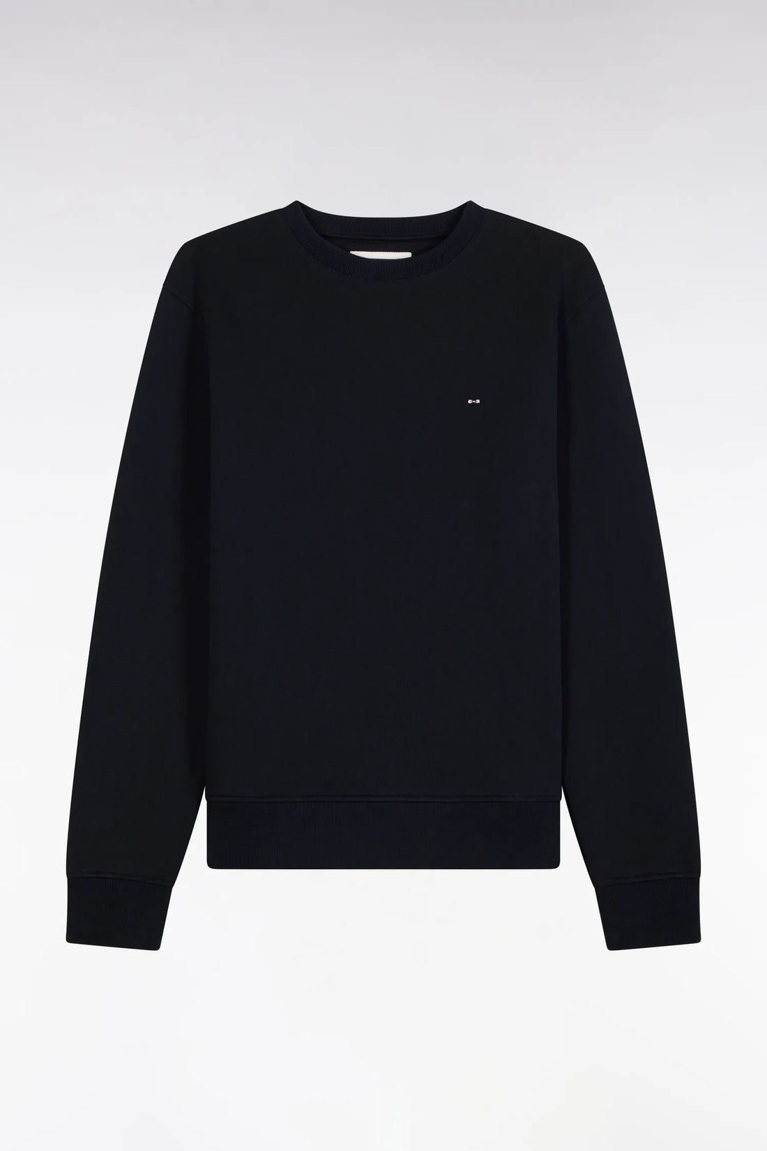 Eden Park  Men Straight-Cut Navy Cotton Fleece Round-Neck Sweatshirt SKU: H26MAISW0007_BLF Image 02
