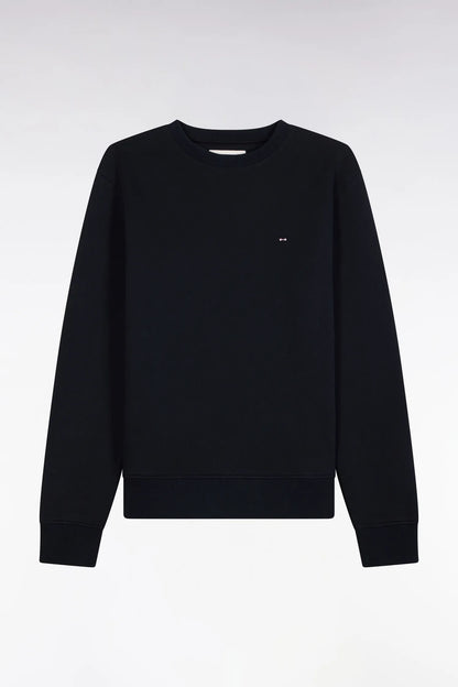 Eden Park  Men Straight-Cut Navy Cotton Fleece Round-Neck Sweatshirt SKU: H26MAISW0007_BLF Image 02