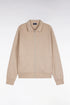 Eden Park  Men Zip-Up Sweatshirt with Beige Polo Collar with a Straight Cut SKU: H26MAISW0020_BEC13 Image 01