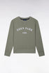 Eden Park  Boys Khaki Terry Cotton Sweatshirt with Eden Park Straight Cut Embroidery SKU: H26MAISW0030_KAF8 Image 01