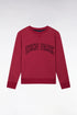 Eden Park  Boys Sweatshirt with Red Cotton Collar with Eden Park Embroidery Straight Cut SKU: H26MAISW0031_RGF12 Image 01