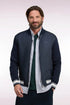 Eden Park 0 Men Straight-Cut Navy Teddy-Style Zip-Up Sweatshirt SKU: H26MAISW0035_BLF Image 01