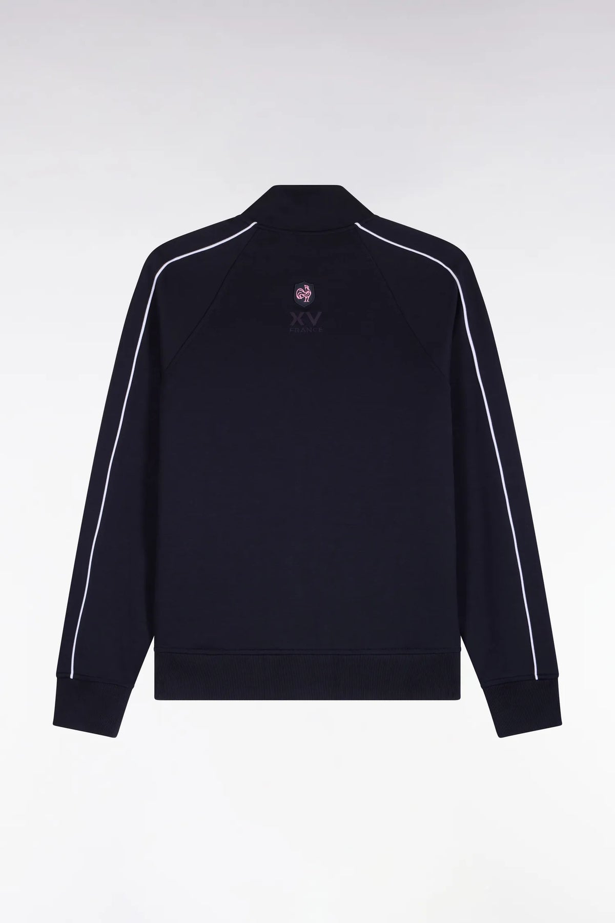 Eden Park  Men Zipped Sweatshirt with Navy Navy Quilted Facing XV De France Straight Cut SKU: H26MAISW0045_BLF Image 02
