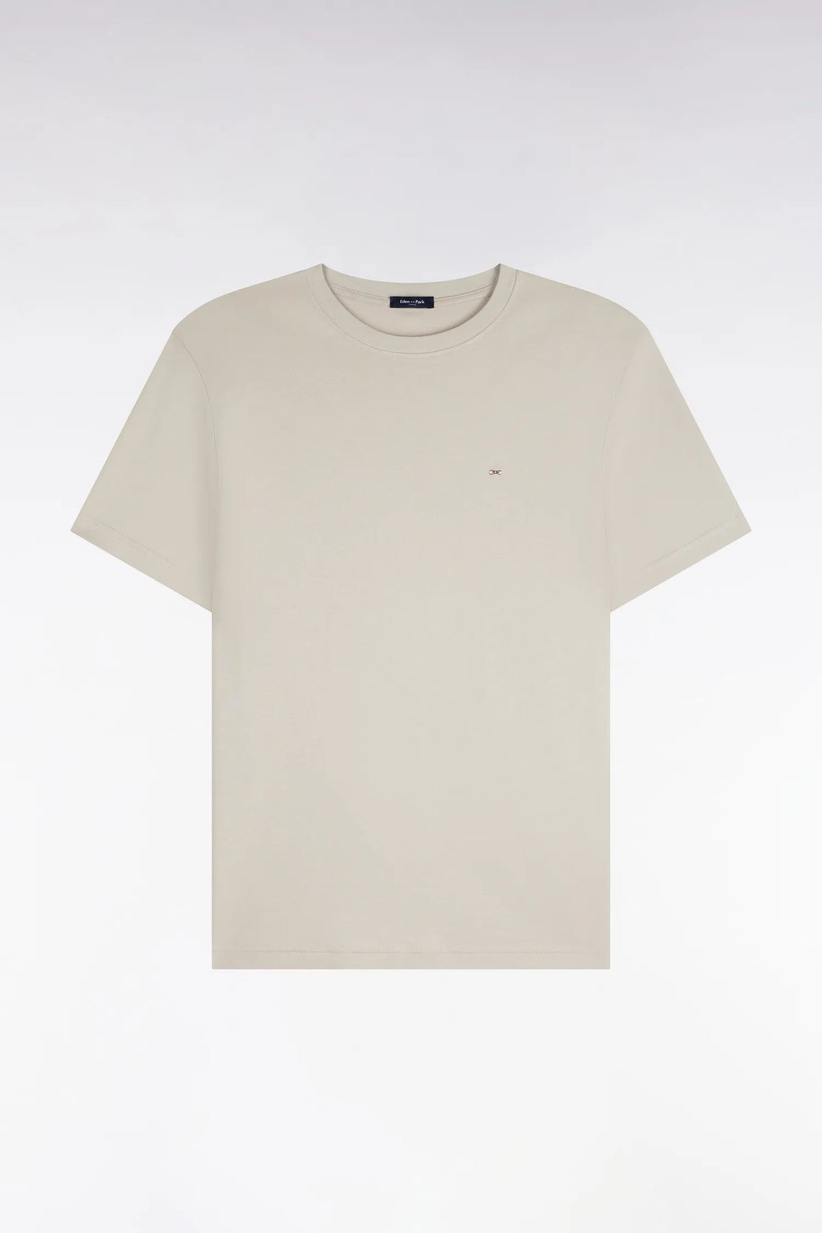Eden Park  Men Short-Sleeved Raw Cotton Straight-Cut T-Shirt SKU: H26MAITC0009_GRC15 Image 02