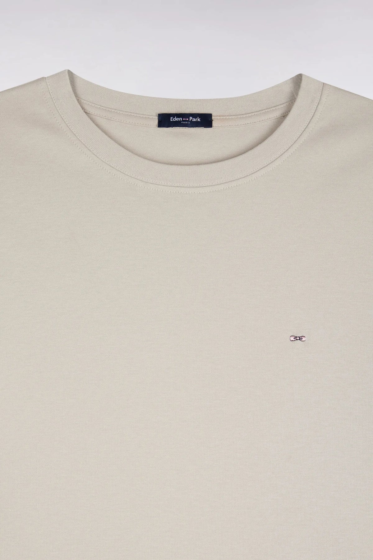 Eden Park  Men Short-Sleeved Raw Cotton Straight-Cut T-Shirt SKU: H26MAITC0009_GRC15 Image 05