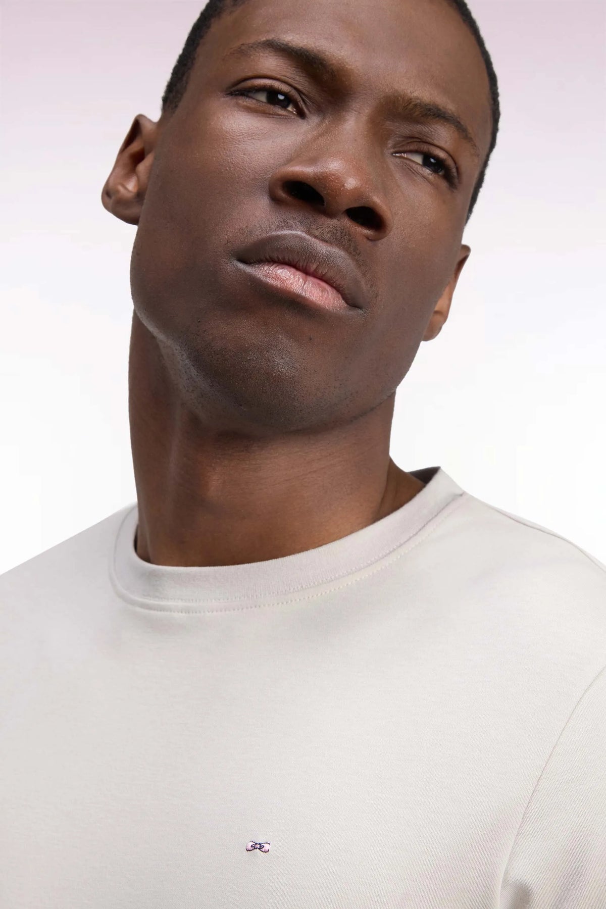 Eden Park  Men Short-Sleeved Raw Cotton Straight-Cut T-Shirt SKU: H26MAITC0009_GRC15 Image 06