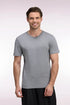 Eden Park  Men Short-Sleeved Grey Cotton Straight-Cut T-Shirt SKU: H26MAITC0009_GRM19 Image 01