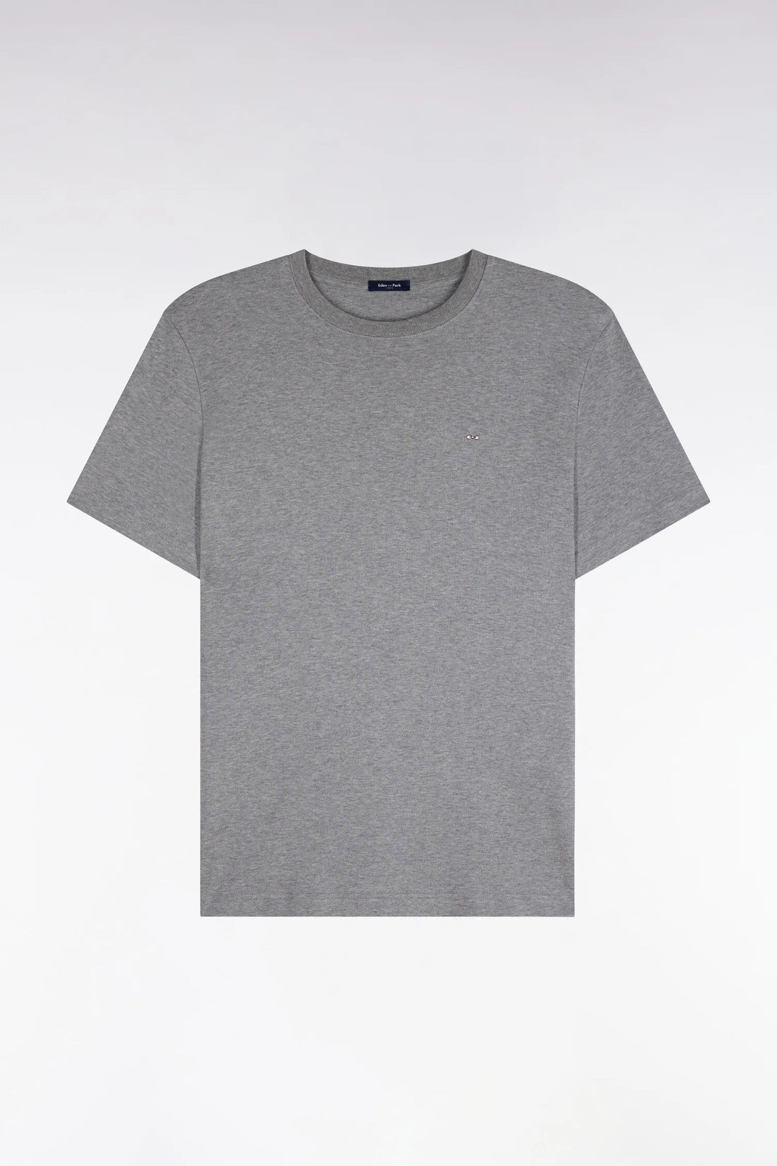 Eden Park  Men Short-Sleeved Grey Cotton Straight-Cut T-Shirt SKU: H26MAITC0009_GRM19 Image 02