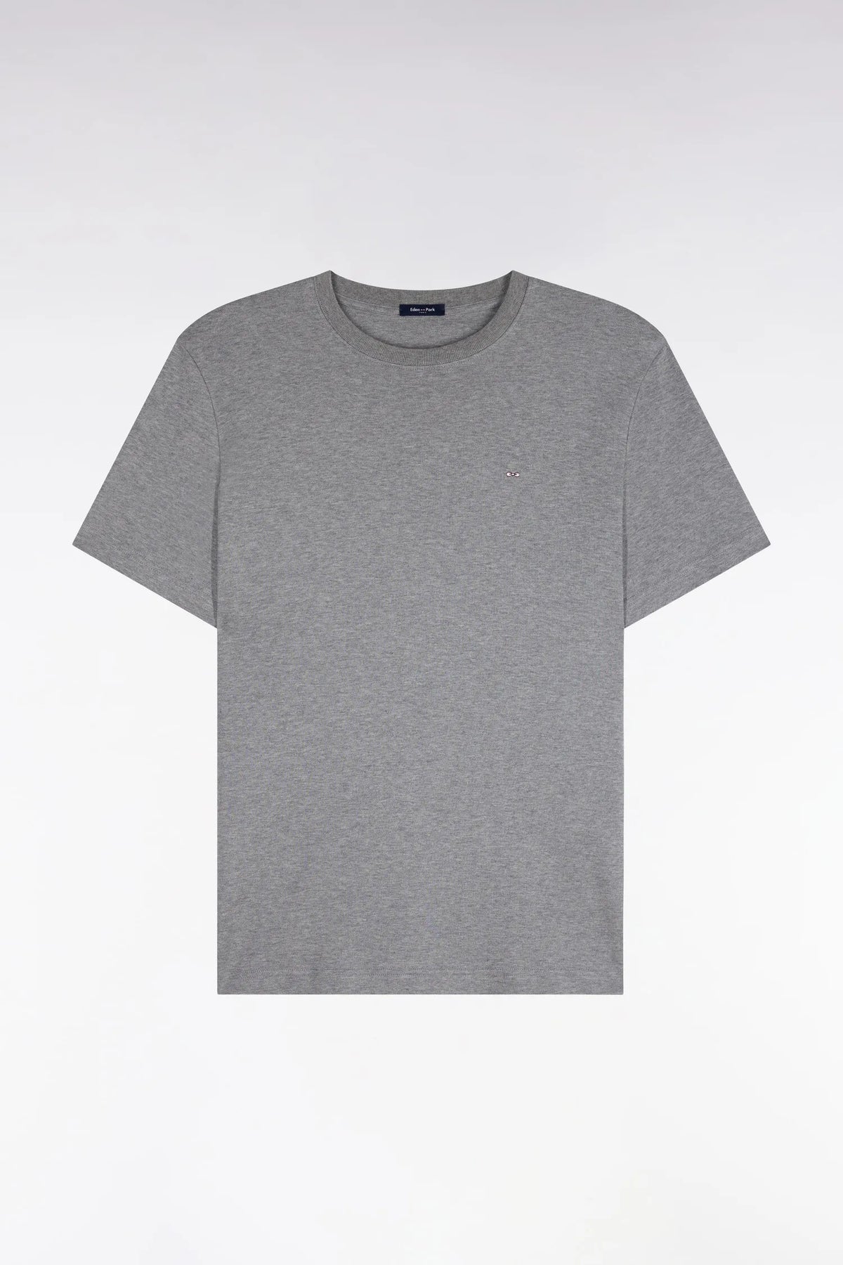 Eden Park  Men Short-Sleeved Grey Cotton Straight-Cut T-Shirt SKU: H26MAITC0009_GRM19 Image 02