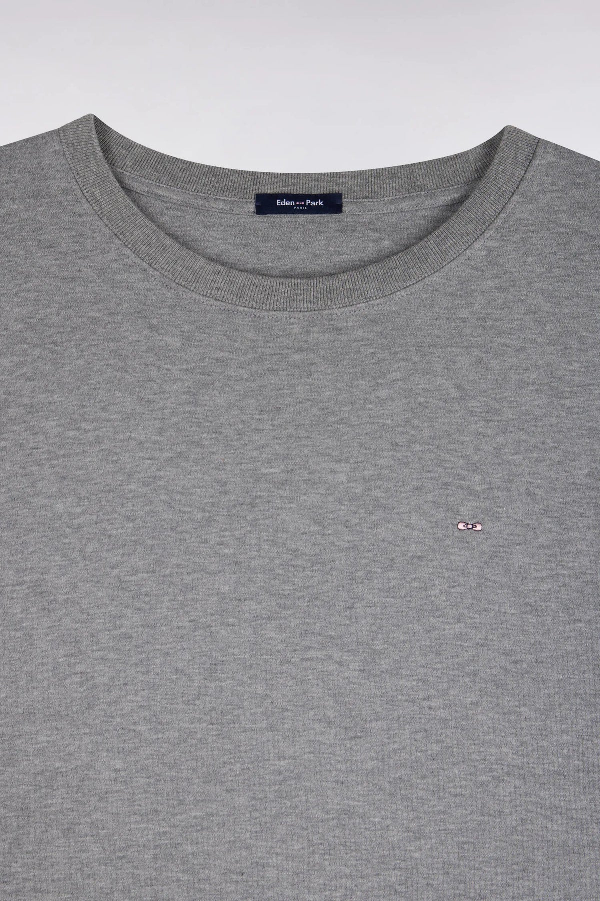 Eden Park  Men Short-Sleeved Grey Cotton Straight-Cut T-Shirt SKU: H26MAITC0009_GRM19 Image 05