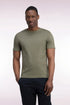 Eden Park  Men Straight Cut Olive Green Cotton Short-Sleeved T-Shirt SKU: H26MAITC0009_KAF10 Image 01