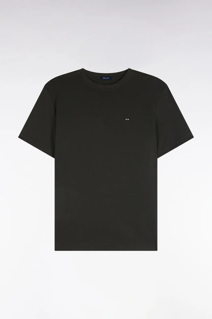 Eden Park  Men Short-Sleeved Khaki Cotton Straight-Cut T-Shirt SKU: H26MAITC0009_KAF9 Image 02