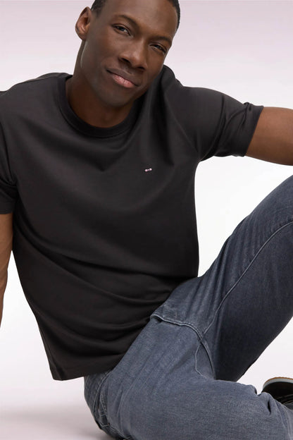 Eden Park  Men Short-Sleeved Brown Cotton Straight-Cut T-Shirt SKU: H26MAITC0009_MAF1 Image 03