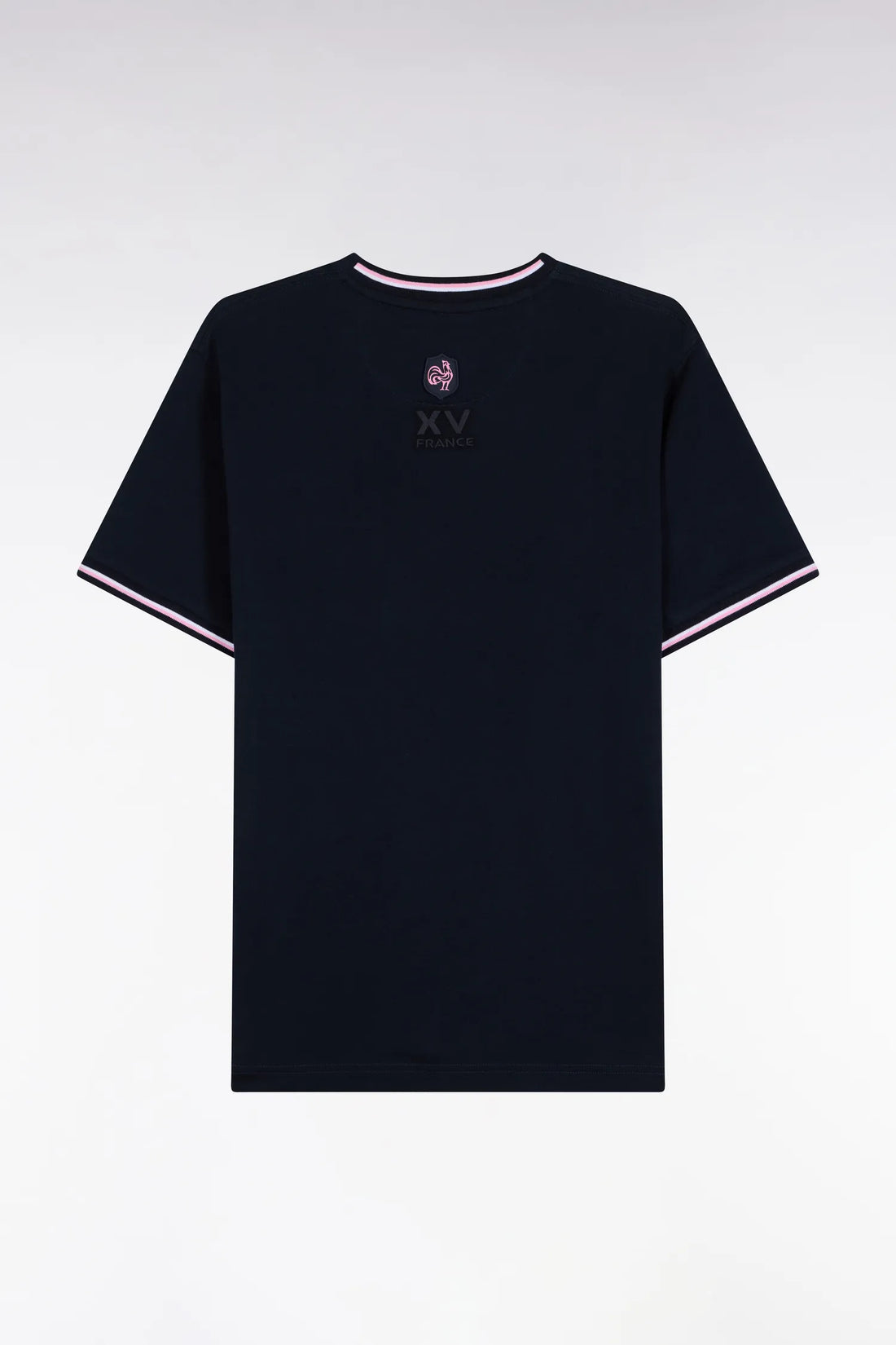 Eden Park  Men Short-Sleeved Navy T-Shirt XV De France Straight Cut SKU: H26MAITC0036_BLF Image 02
