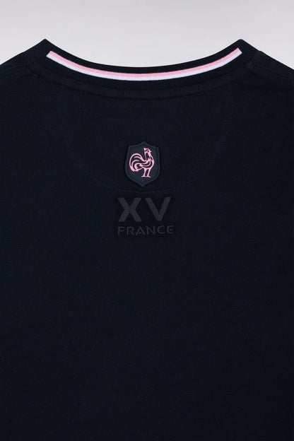 Eden Park  Men Short-Sleeved Navy T-Shirt XV De France Straight Cut SKU: H26MAITC0036_BLF Image 05