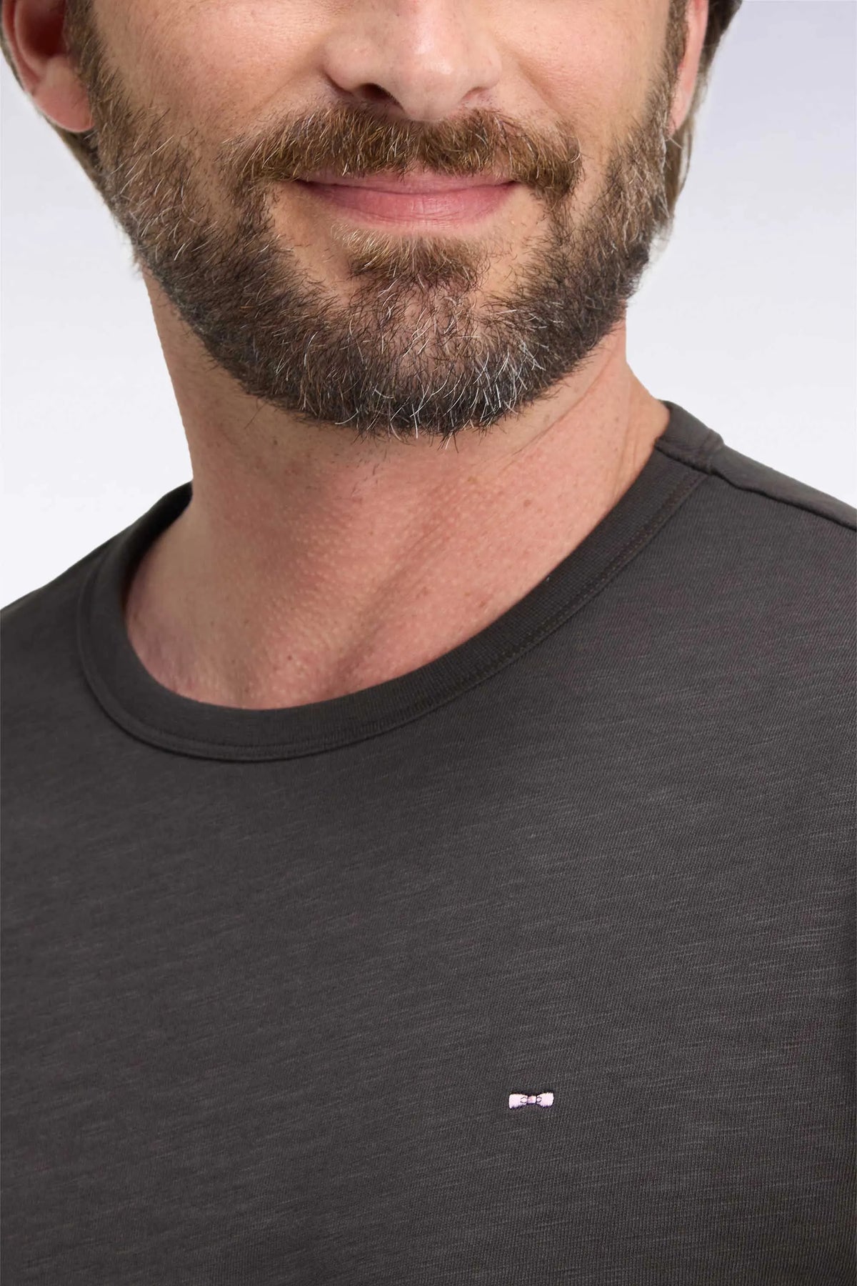 Eden Park  Men Brown Cotton Long-Sleeved T-Shirt with Slim Fit SKU: H26MAITL0006_MAF1 Image 06
