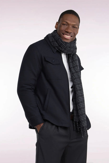 Eden Park 0 Men Navy Patch Pocket Overshirt SKU: H26PAMSU0017_BLF Image 03