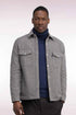 Eden Park 0 Men Beige Houndstooth Tweeded Wool Overshirt SKU: H26PAMSU0018_BEF1 Image 01