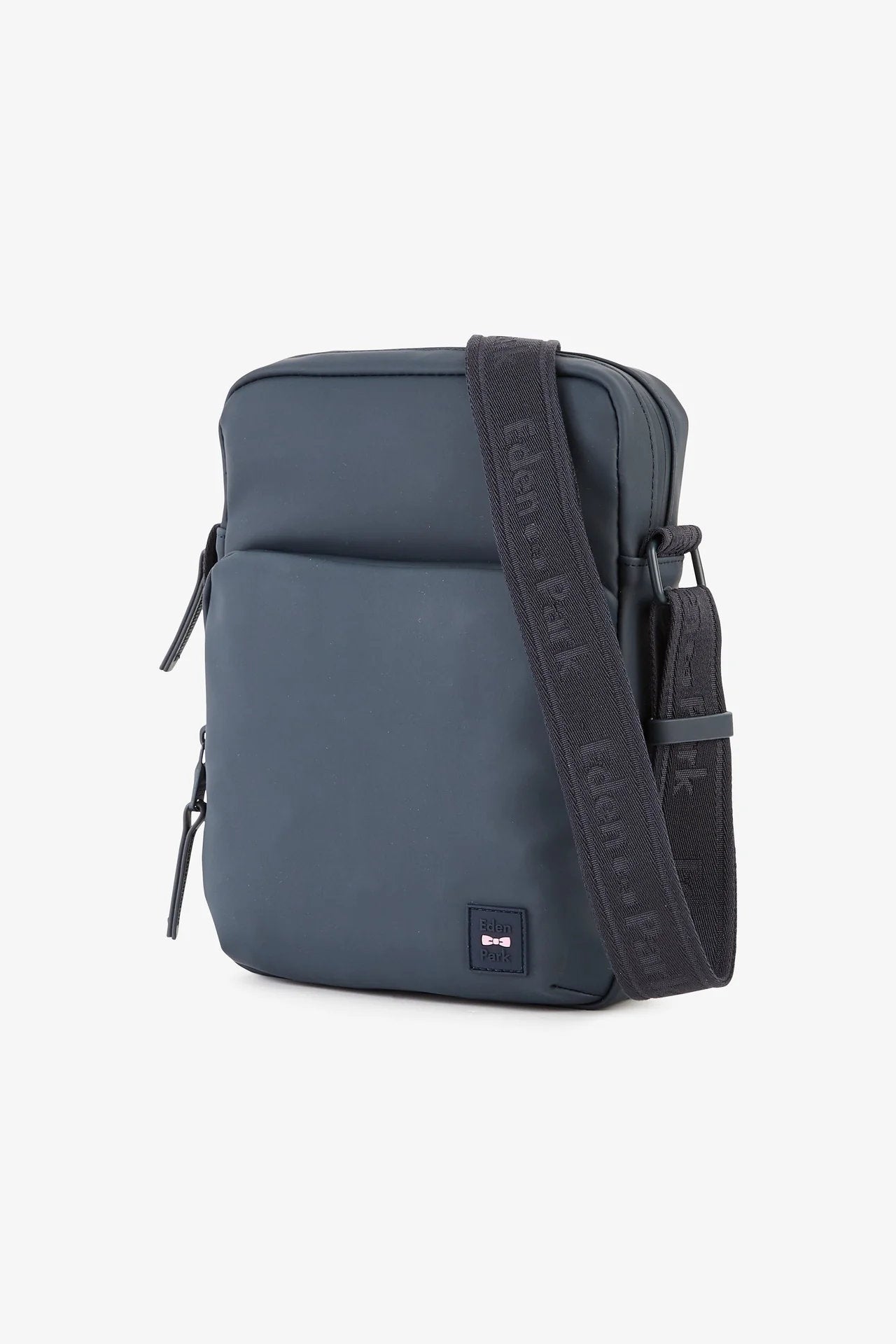 Dark Blue Rubber Messenger Bag_04