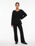 Marie France Black Women Calm Pant SKU: HWCALMPANT_Black Image 01