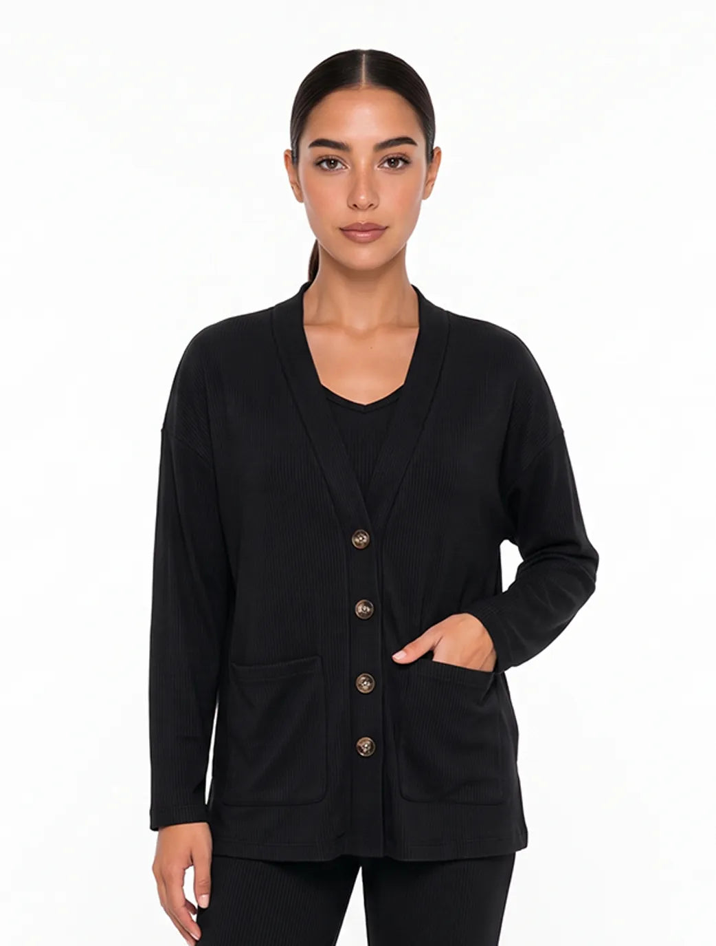 Marie France Black Women Mody Jacket SKU: HWMODYJACKET_BLACK Image 01