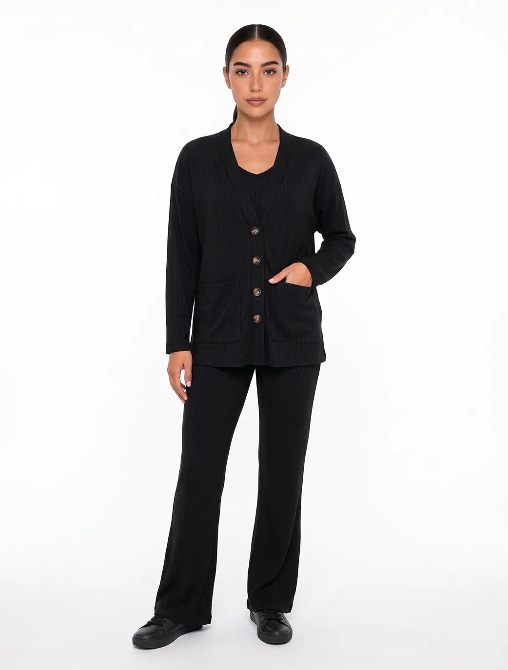 Marie France Black Women Mody Jacket SKU: HWMODYJACKET_BLACK Image 03