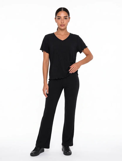 Marie France Black Women Mody Top SKU: HWMODYTOP_BLACK Image 03