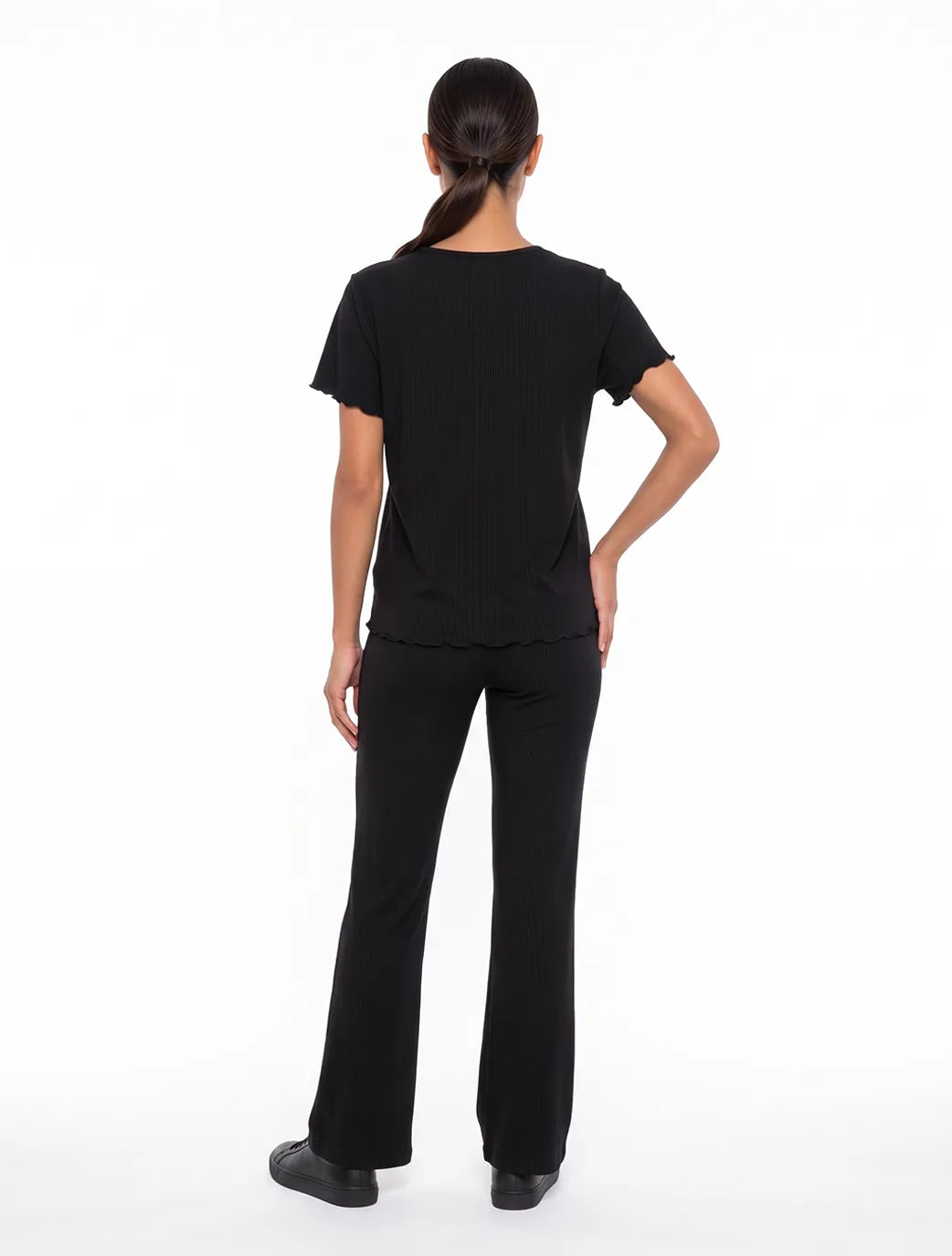 Marie France Black Women Mody Top SKU: HWMODYTOP_BLACK Image 04