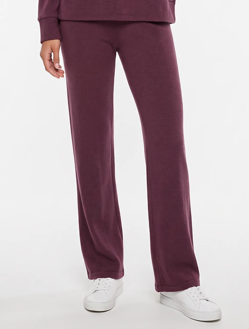 Marie France Burgundy Women Stayin Pant SKU: HWSTAYINPANT_Burgundy Image 01