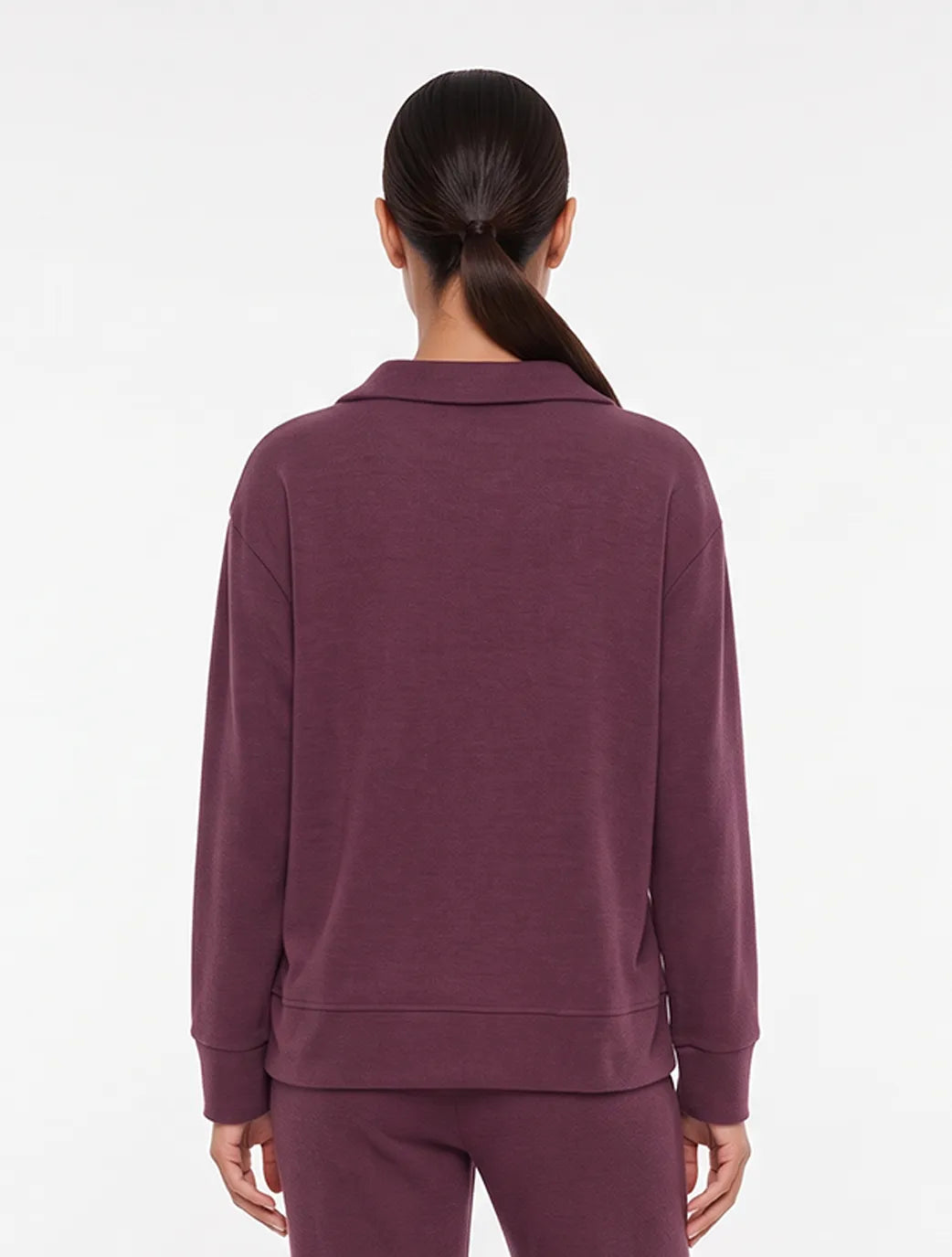 Marie France Burgundy Women Stayin Top SKU: HWSTAYINTOP_Burgundy Image 02