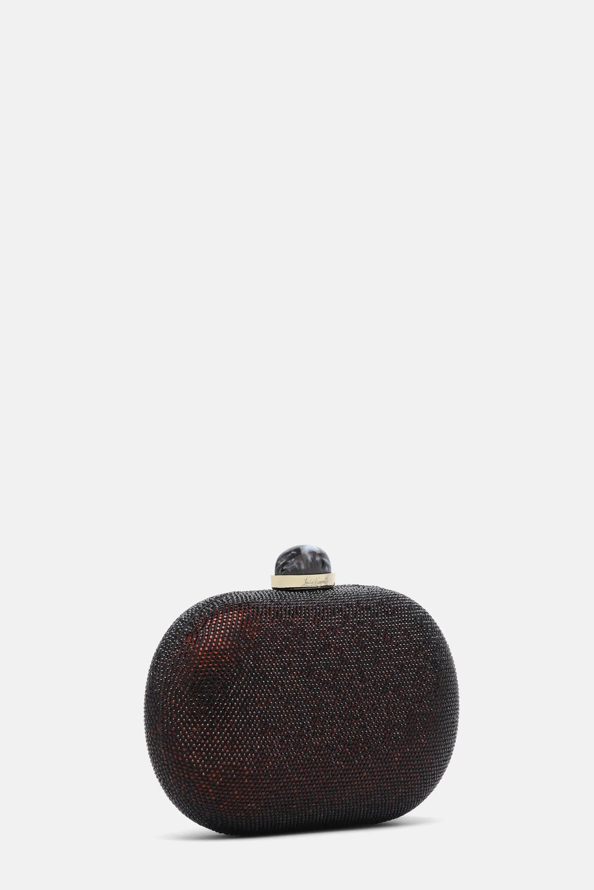 Luisa Spagnoli Marrone/Oro Women Ialofane Elegant Crystal-Embellished Clutch SKU: IALOFANE_0993 0002 Image 05