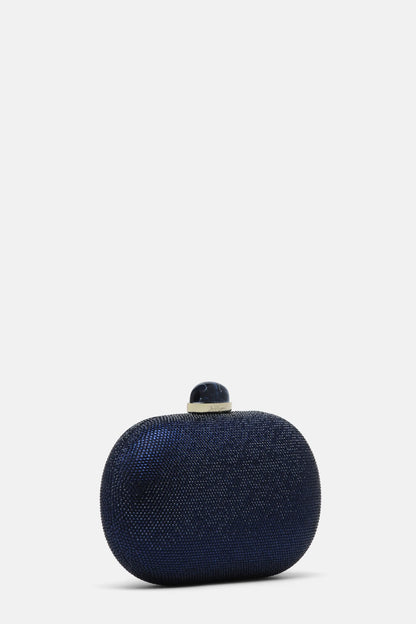 Luisa Spagnoli Blu/Oro Women Ialofane Elegant Crystal-Embellished Clutch SKU: IALOFANE_1227 0002 Image 05