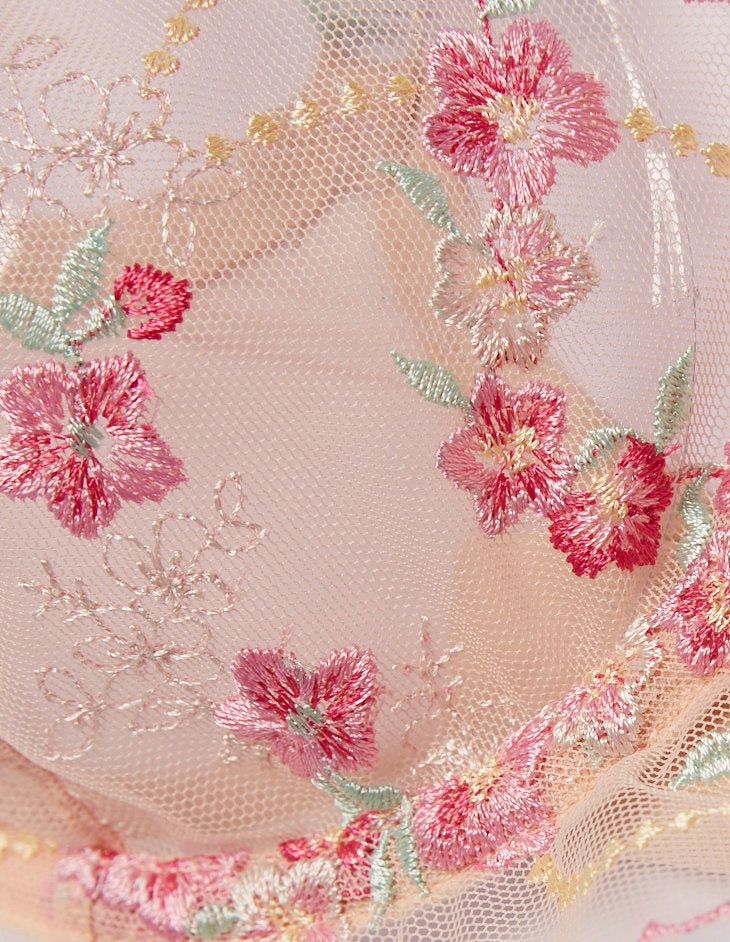 Yamamay_Melissa Unlined Balcony with Floral Embroidery in Different Cup Sizes_IBAD181009_970_05