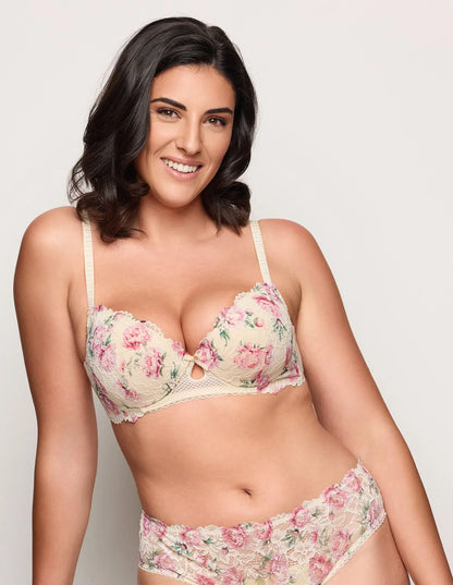 Yamamay_Almond_Preformed Balconette Bra with Underwire in Different Cup Sizes Ð Eloise_IBAD183008_244_01