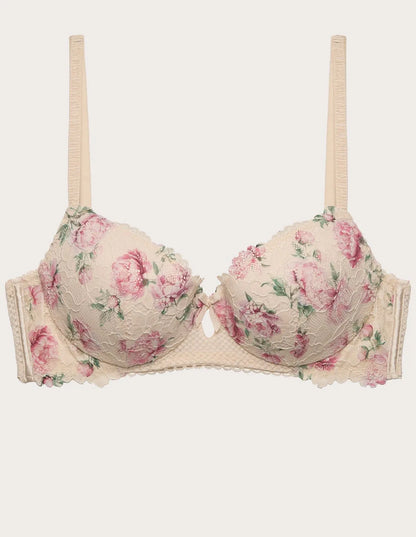 Yamamay_Almond_Preformed Balconette Bra with Underwire in Different Cup Sizes Ð Eloise_IBAD183008_244_05