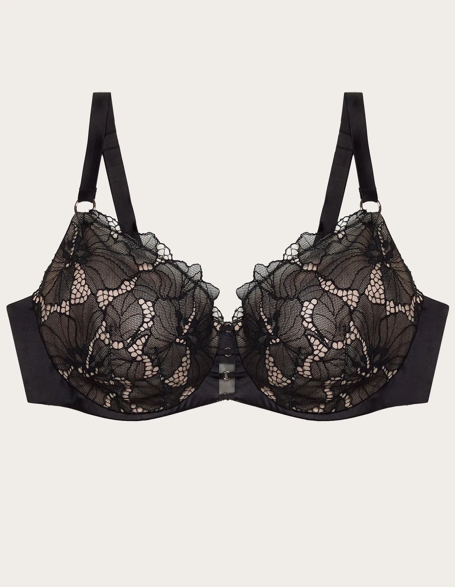 Yamamay_BLACK_Preformed Balconette Bra with Differentiated Cups and Underwire Ð Mythic_IBAD183013_072_05