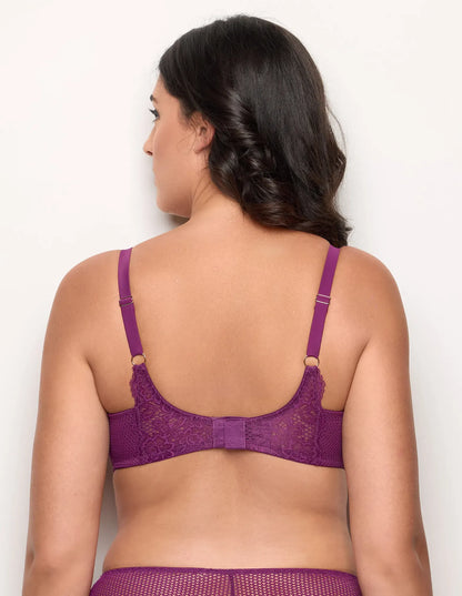 Yamamay_PLUM_Unlined Balconette Bra with Differentiated Cups and Underwire Ð Catchy_IBAD183016_084_03