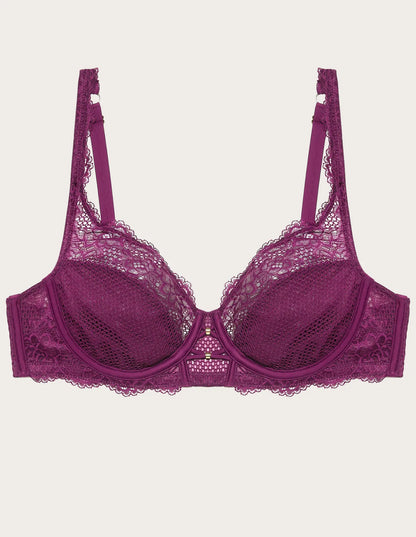 Yamamay_PLUM_Unlined Balconette Bra with Differentiated Cups and Underwire Ð Catchy_IBAD183016_084_05