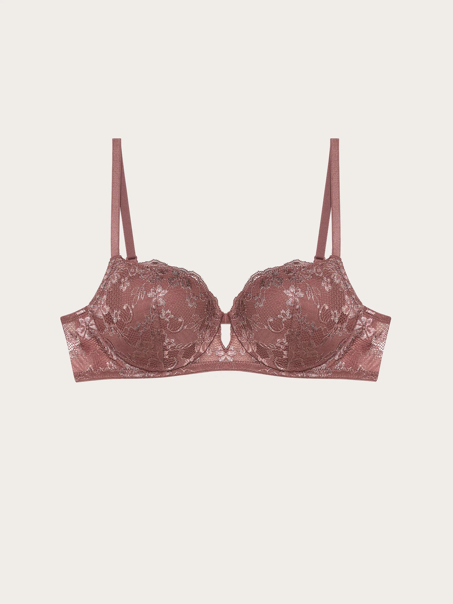 Yamamay_Dark Mauve_Balcony Bra in Different Cup Sizes - Primula Color_IBAD191002_063_05