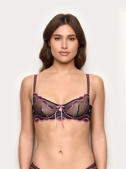 Yamamay_Black_Unlined Balconette Bra with Underwire - Deep Love_IBAD191004_072_04