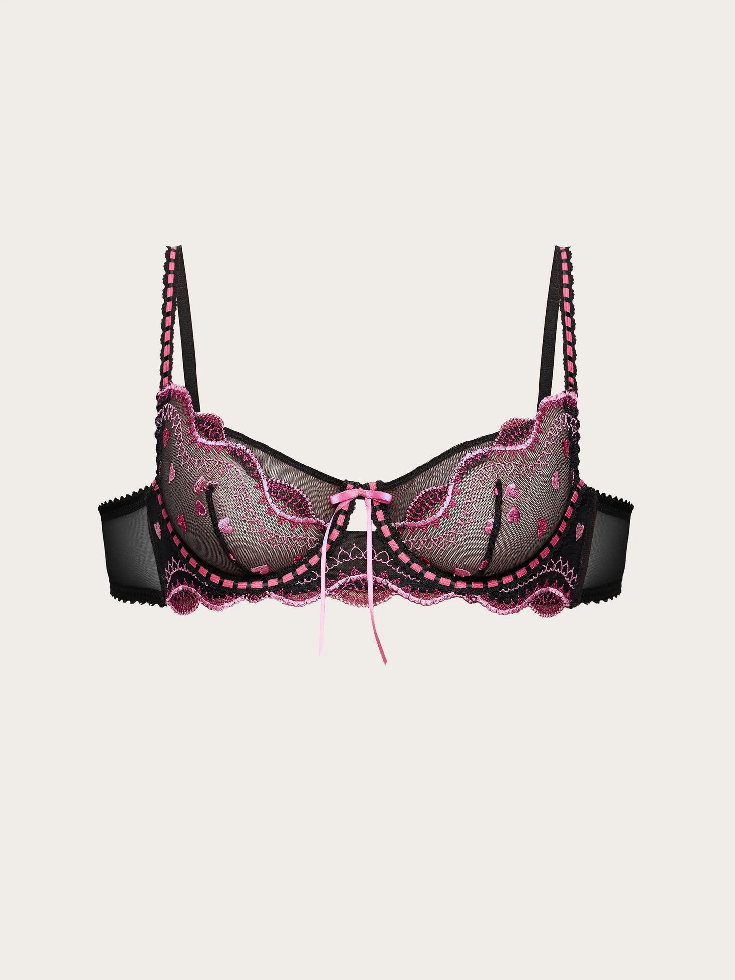 Yamamay_Black_Unlined Balconette Bra with Underwire - Deep Love_IBAD191004_072_07